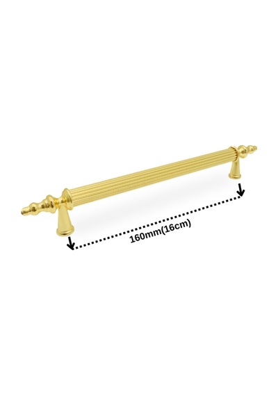 Kumru Lüks Gold Altın 160mm Metal Dolap Çekmece Kulpu 10 Adet Altın Altın