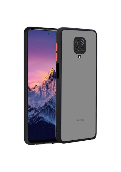 Fibaks Redmi Note 9 Pro/9s Uyumlu Kılıf Şeffaf Mat Kamera Köşe Korumalı Pürüzsüz Sert