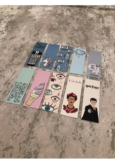 10lu Karışık Desenli Kitap Ayraç Seti Pytkkayr0011