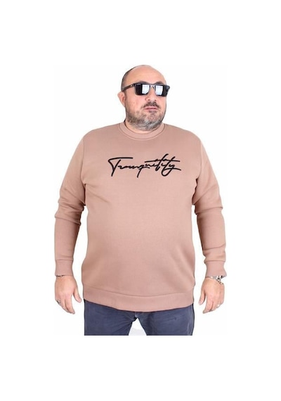 Starbattal Erkek Büyük Beden Sıfır Yaka Sweat Twenty 24200 S.kahve S.Kahve