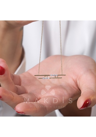 0.15 Karat Tasarım Pırlanta Kolye 03470997