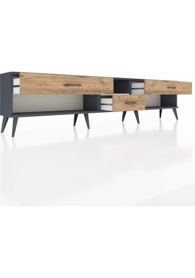 Arges Tv Ünitesi Tek Raflı 3 Çekmeceli 220x30x51 Antrasit-aytaşı/çam Aytası/atlas Çam - Antrasıt Arges Tv Ünitesi Tek Raflı 3 Çekmeceli 220x30x51 Antrasit-aytaşı/çam Aytası/atlas Çam - Antrasıt
