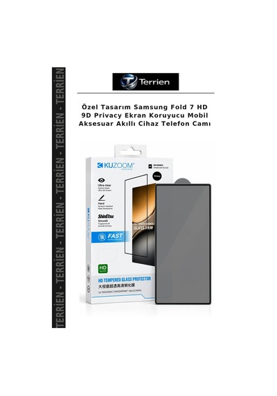 Özel Tasarım Samsung  Uyumlu Fold 7 Hd 9d Privacy Ekran Koruyucu Mobil Aksesuar Akıllı Cihaz Telefon Camı