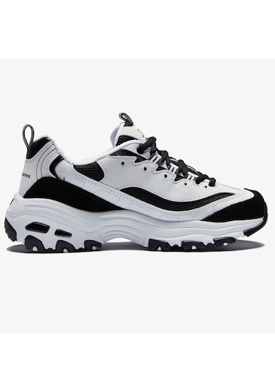 Skechers Beyaz Kadın D'lıtes Spor Ayakkabı 13148-wbk Siyah