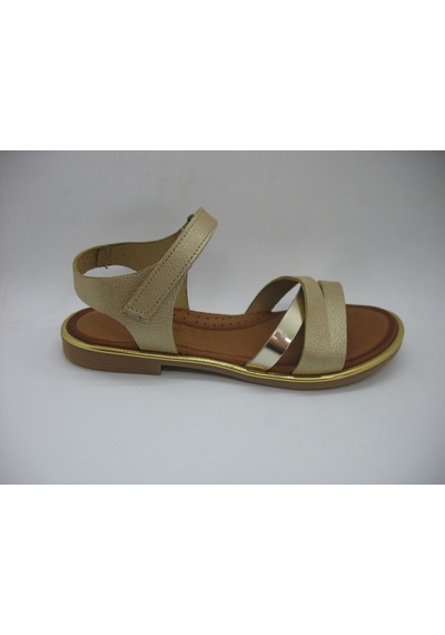 Piarmoni 01411 Deri Ortopedik Altın Sandalet 31-35 Pudra
