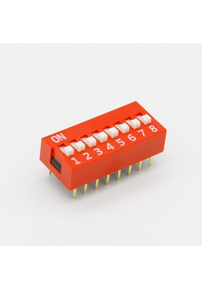 8li Dip Switch 8 Pin Kırmızı Anahtar Açık Kapalı Seçim Adres Ayar On Off