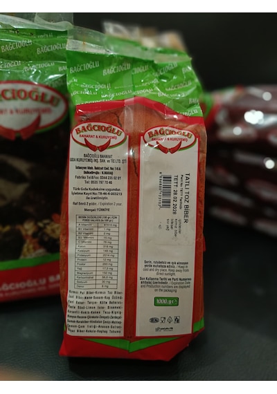 Bağcıoğlu Toz Biber Tatlı 1 KG