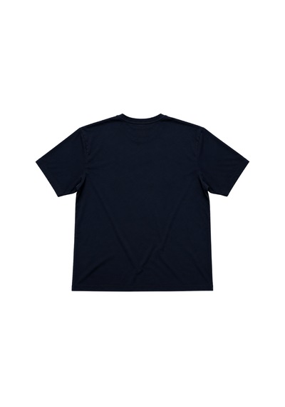 Battal Moda Erkek Büyük Beden Lacivert Bisiklet Yaka Kısa Kollu Overcome Tişört 3xl-4xl-5xl-6xl