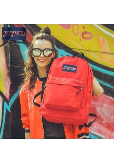 Jansport Superbreak Red Tape T5015xp Sırt Çantası Çok Renkli