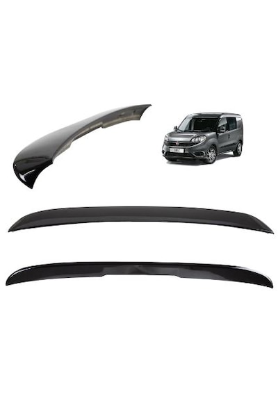 Opel Combo 2013 2018 Spoiler Parlak Siyah Boyalı