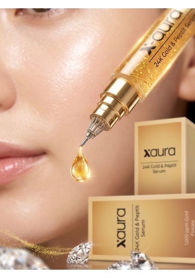 X-aura Beauty 24k Gold & Peptit Lifting Etkili Kırışıklık Karşıtı Peeling Serum 20 Ml