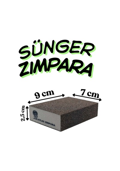 80 Kum Sünger Zımpara - Ahşap, Metal Ve Çelik Uyumlu Islak Kuru El Zımparası Takoz Sünger