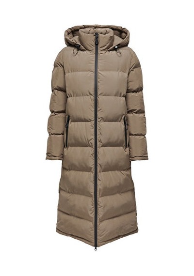 Only Onlpaula Premium Puffer Kadın Günlük Mont 15326655-walnut Krem