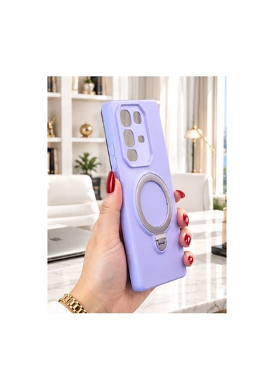 İnfinix Hot 50 Pro İle Uyumlu 360 Derece Dönebilen Kalın Metal Magsafe Halka Stantlı İçi Kadife Korumalı Ultra Lüx Premium Silikon Kılıf Lila İnfinix Hot 50 Pro İle Uyumlu 360 Derece Dönebilen Kalın Metal Magsafe Halka Stantlı İçi Kadife Korumalı Ultra Lüx Premium Silikon Kılıf Lila