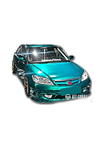 Kit Garaj Civic Vtec 2 Makyajlı Mugen Ön Ek Plastik Boyasız