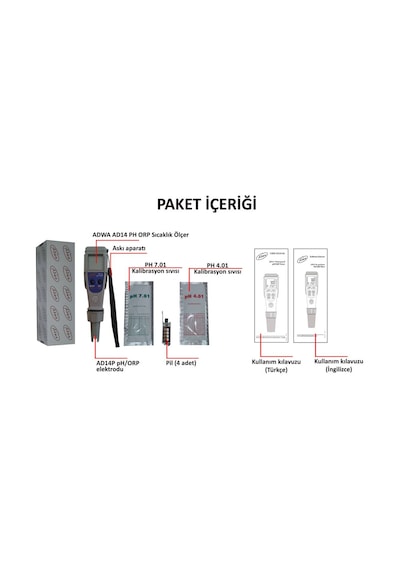 Adwa Ad14 Ph Orp Sıcaklık  Ölçer