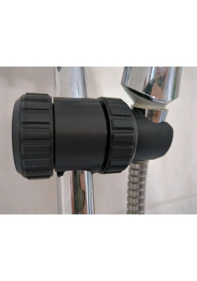 Ayarlanabilir Duş Başlığı Tutucu Universal Uyumlu Sabitleyici -duş Borusunun Çapı 2 - 3 Cm Siyah