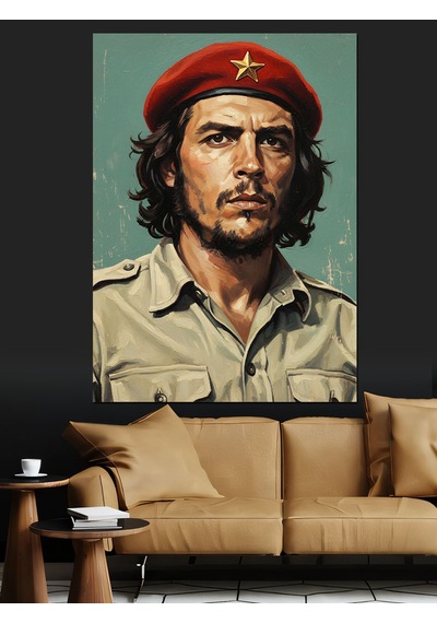 Karizma Tablo Che Guevara Portresi Dekoratif Kanvas - Mdf Ahşap Tablo