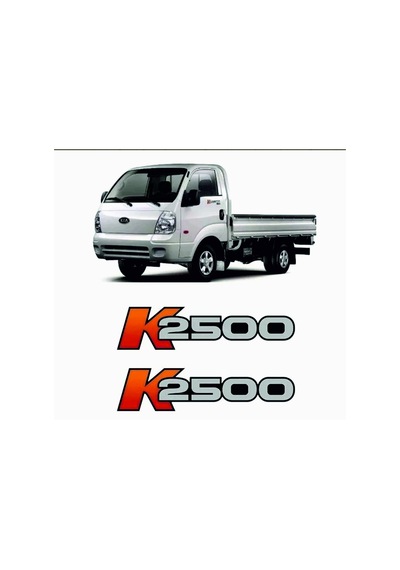 Kia Bongo K2500 Sticker Logo Takım 7cmx28