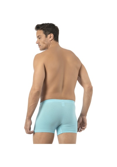 Özkan Underwear Özkan 12024 Erkek Pamuklu Likralı Süprem Esnek Rahat Boxer Şort Turkuaz