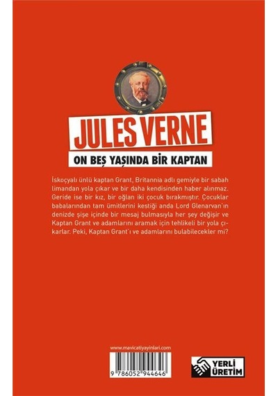 On Beş Yaşında Bir Kaptan-Jules Verne Serisi - Jules Verne - Mavi Çatı Yayınları