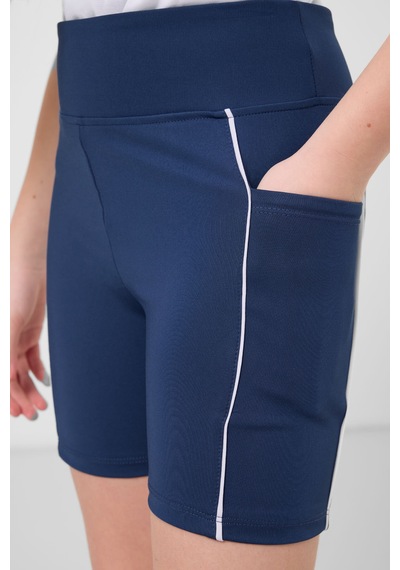 Tommylife Parlament Esnek Standart Fit Basic Performans Kız Çocuk Tayt - 75189 Lacivert