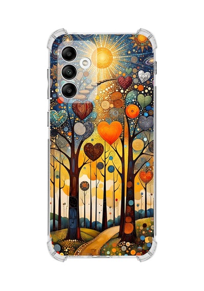Printify Samsung Galaxy M13 İle Uyumlu Düşlerin Dansı Serisi Yıldız Yolculuğu Tasarımlı Uv Baskılı Köşe Korumalı Antişok Kılıf Şeffaf