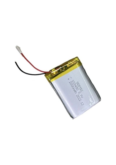 103450 3.7v 2000 Mah Lipolymer Pil Devreli/1.5a 599