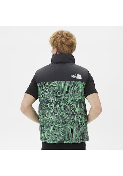 The North Face 1996 Retro Nuptse Erkek Yeşil Yelek Düz Nf0a3jqqosz1