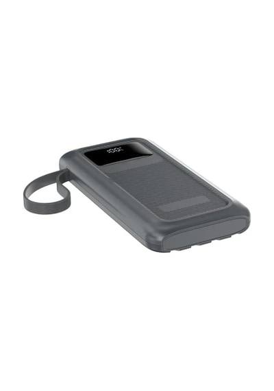 Pw-128 10.000 Mah Powerbank 22.5w 3a Pd Qc Süper Hızlı Şarj 4 Dahili Kablolu Lcd Göstergeli Işıldaklı Çok Renkli