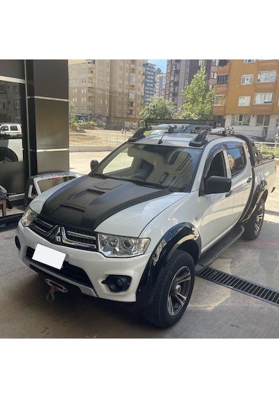 L200 2007 - 2015 Kaput Kaplama Scoop Plastik Mat Garage453