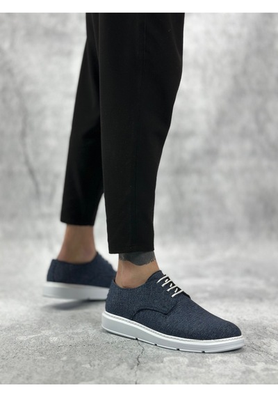 DMR Elegance Ba0003 Bağcıklı Klasik Spor Keten Lacivert Beyaz Taban Casual Erkek Ayakkabı Rekli DMR Elegance Ba0003 Bağcıklı Klasik Spor Keten Lacivert Beyaz Taban Casual Erkek Ayakkabı Rekli