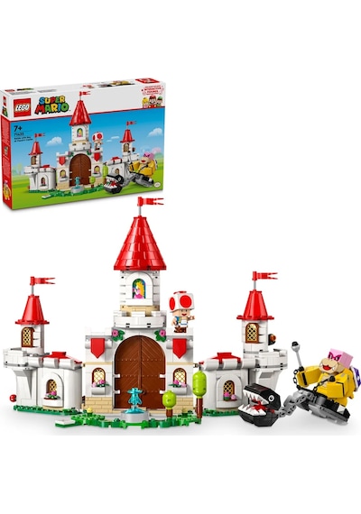 LEGO® Super Mario™ Peach’in Kalesi’nde Roy ile Savaş 71435 - 7 Yaş ve Üzeri Çocuklar için Yaratıcı Oyuncak Yapım Seti (738 Parça)