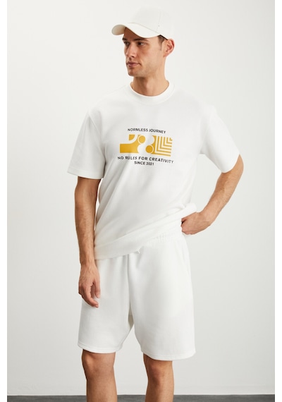 Grımelange RAMADANP009 Erkek 75% Pamuk 25% Polyester Ekru Şort Grımelange RAMADANP009 Erkek 75% Pamuk 25% Polyester Ekru Şort