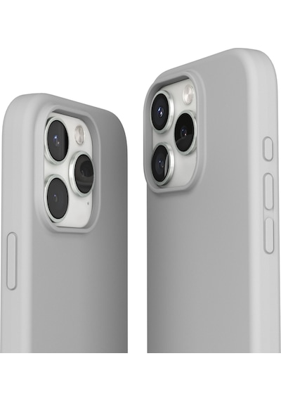 Vonmahlen Apple Uyumlu iPhone 16 Pro Max Magsafe Silikon Kılıf Açık Gri