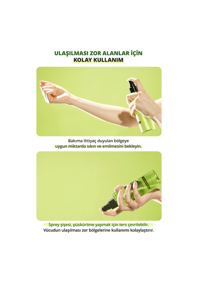 Akneye Eğilimli Ciltlere Vücut Bakım Misti Kundal Tea Tree Biotics Body Mist 200ml Apple Green Tea