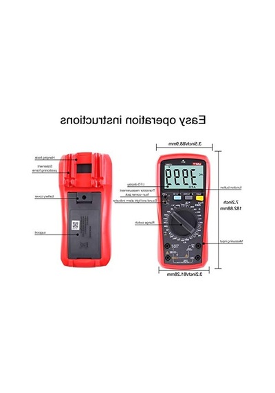 Dijital Multimetre Test Cihazı, Lcd Ekran Ve Çok Fonksiyonlu Ölçüm Özelliği