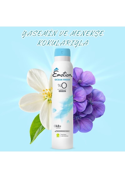 Emotion Ocean Fresh Kadın Alüminyumsuz Vegan Deodorant 4x200 Ml