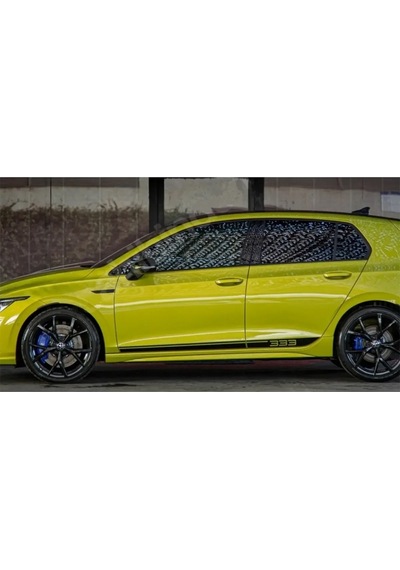 Vw Golf 8 R Yan Marşpiyel Seti Plastik 2 Adet Mat Siyah 2019 2020 2021 2022 2023 2024 2025 Karlık+ek+bodykit