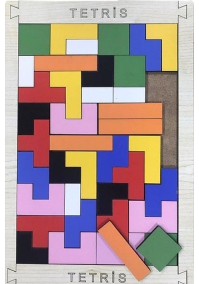 Ahşap Puzzle Tetris Oyunu Eğitici Ahşap Oyunu Yapboz Oyunu