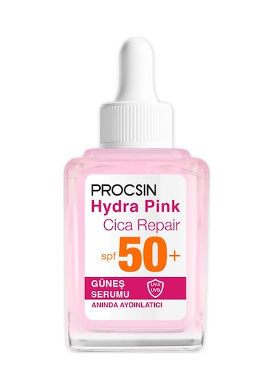 Hydra Pink Renkli Sp50 Bariyer Güçlendirici Cam Cilt Güneş Serumu 30 Ml