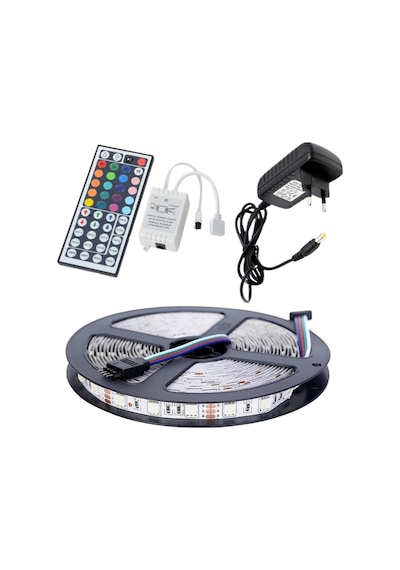 Şerit Led Rgb 44 Tuşlu Kumandalı 5050 Smd 5 Metre 3 Çip Tam Set (229367475)
