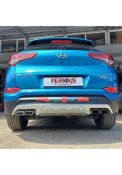 Hyundai Tucson Ferrous Ön Ve Arka Tampon Koruma Difüzör 2015 2017