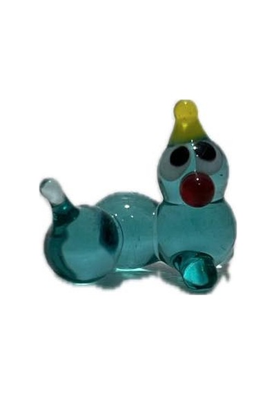 El Yapımı Mini Murano Cam Tırtıl Biblo A161-04