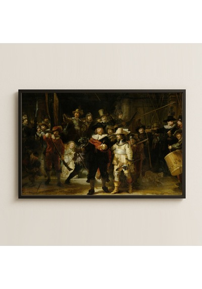 Rembrandt Gece Devriyesi Uv Baskı Pvc Tablo
