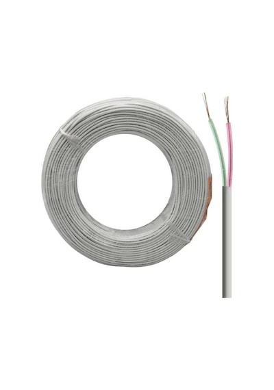 100 Metre 2 Uçlu Telefon Kablosu Köken Kablo- 2 Canlı Uç