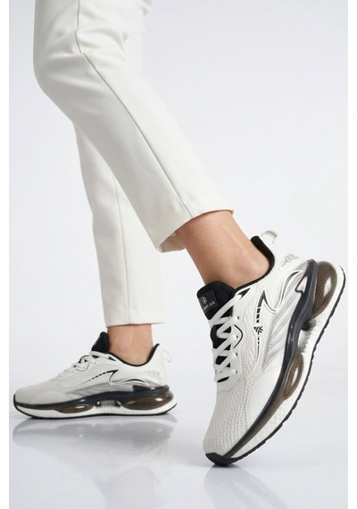 Hammer Jack Beyaz Siyah Fileli Hafif Esnek Unisex Spor Ayakkabı 101 25087-g Beyaz - Siyah