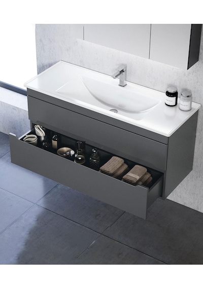 Orka Varna 120 Alt Modül + Lavabo Mat Antrasit Diğer Orka Varna 120 Alt Modül + Lavabo Mat Antrasit Diğer