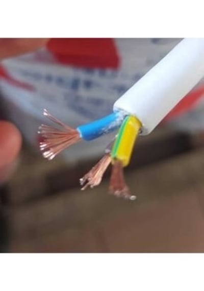 3x1.5 Ttr 25 Metre Çok Telli Beyaz Renk Izolasyonlu Topraklı Üçlü Grup Priz Seyyar Uzatma Kablosu 1