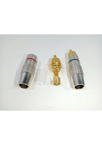 Rca Konnektör 2 Adet - Erkek Rca Jak - Rca Fiş Erkek -2 Adet - Rca Tos Fiş
